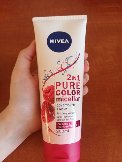 NIVEA Pure Color Micellar Conditioner + Mask 2 IN 1 Conditioner 200ml (Colored Hair)