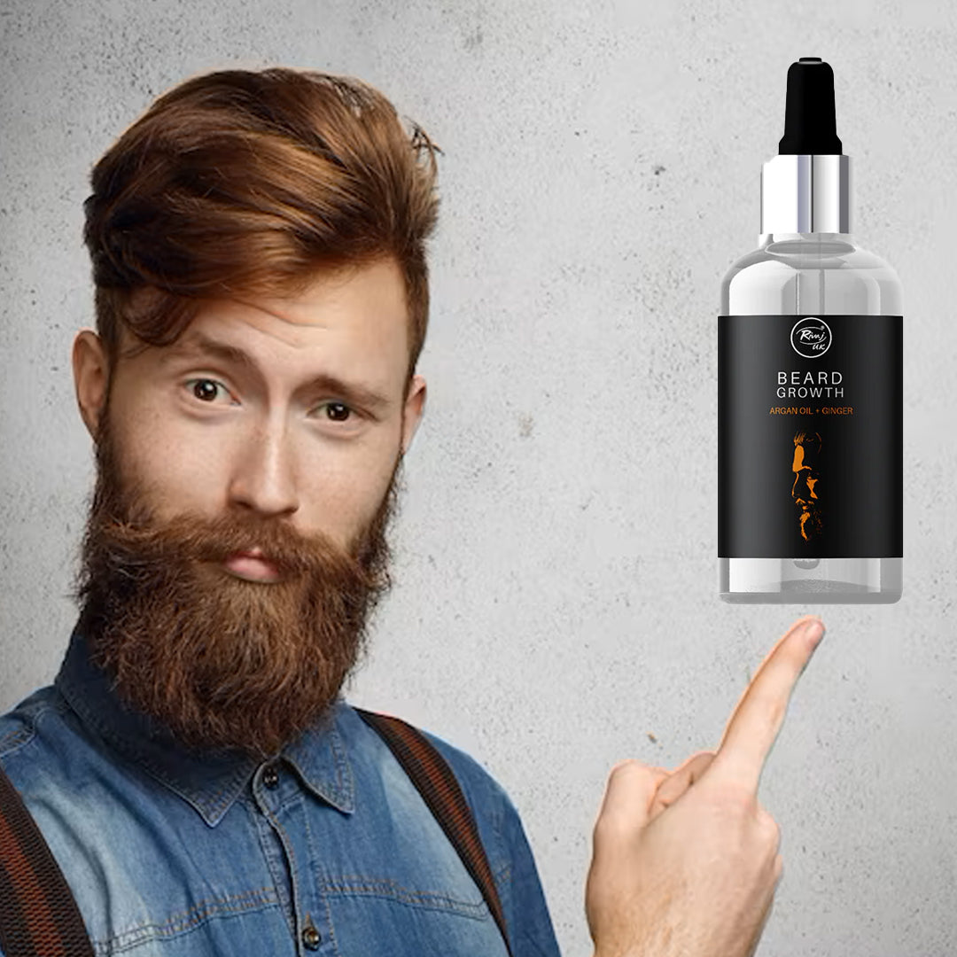 RIVAJ UK Beard Growth Oil with Argan & Ginger - 30ml