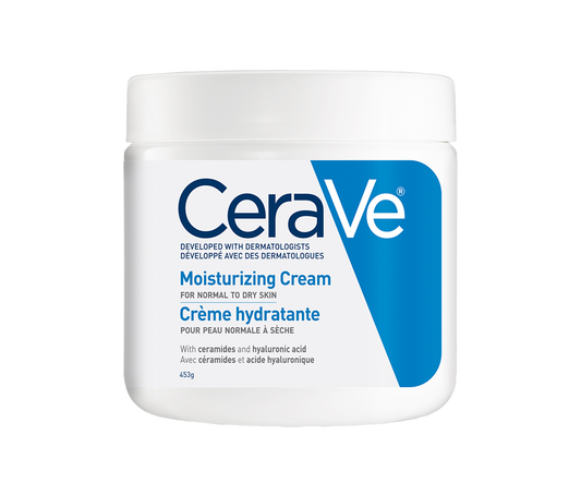 CERAVE Moisturizing Cream for Face & Body - Normal to Dry Skin - 453 g - Made in USA