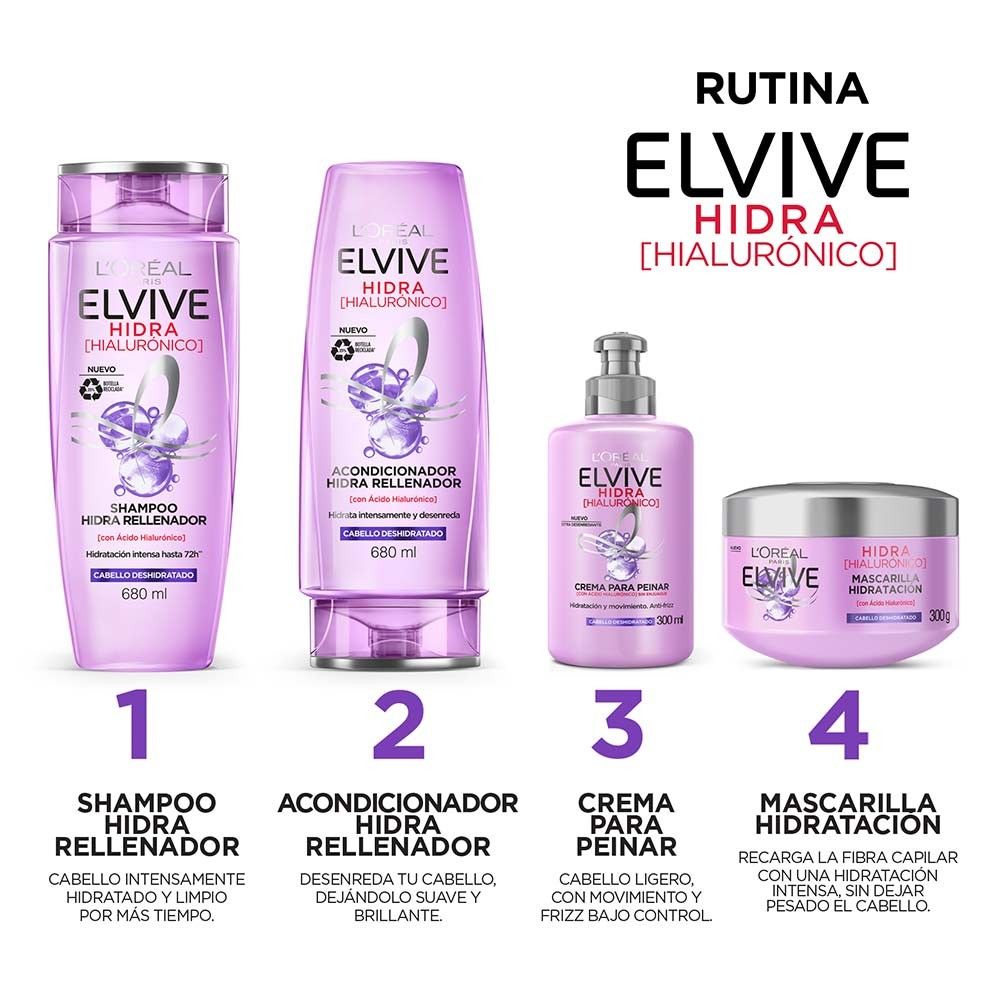 L'OREAL PARIS Elvive Hyaluronic Hydra Styling Cream - 300 ml