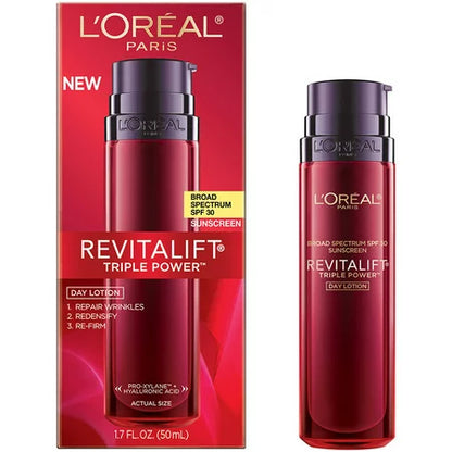 LOREAL PARIS Revitalift Triple Power LZR Anti-Aging Day Lotion SPF 30 - 50 ml