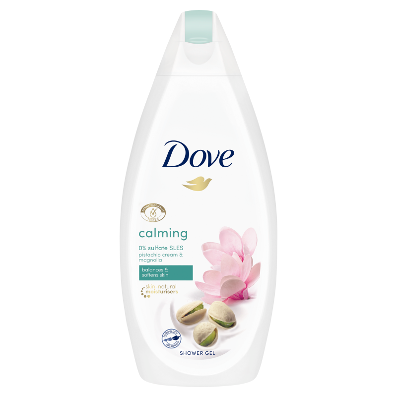 DOVE Pistachio and Magnolia Calming Body Wash, 0% Sulphate SLES- 500 ml.