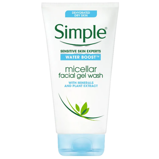 SIMPLE Miscellar Gel Wash Water Boost - Hydrated Dewy-Fresh Skin - 150 ml