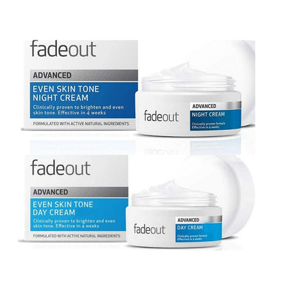 FADEOUT Skincare Advanced Whitening Day & Night Cream Duo with Niacinamide & Mulberry SPF 20 - 50ml