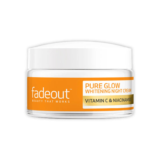 FADEOUT Skincare Pure Glow Whitening Night Cream with Vitamin C, Pink Pomelo & Niacinamide - 50ml