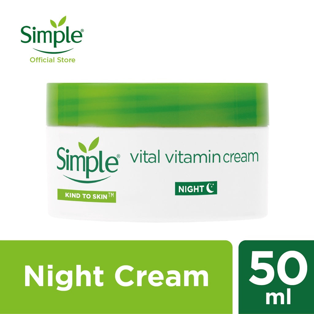 SIMPLE Kind to Skin Vital Vitamin Cream SPF 15 | Restores & Replenishes - 50 ml