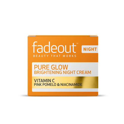 FADEOUT Skincare Pure Glow Whitening Night Cream with Vitamin C, Pink Pomelo & Niacinamide - 50ml