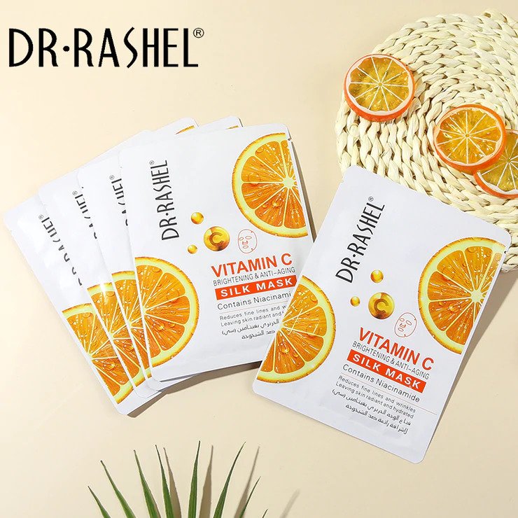 Dr. RASHEL Vitamin C Silk Mask 5pcs Pack