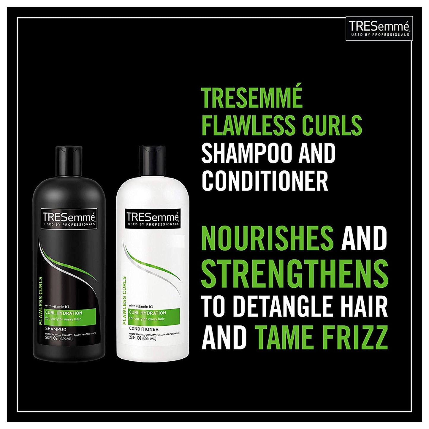 TRESEMME Flawless curls Shampoo & Conditioner 828 ml Bundle Pack