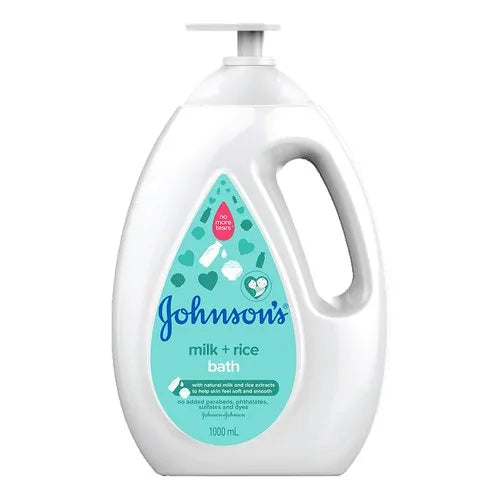 JOHNSONS BABY Milk + Rice Bath |Ph Balanced & Hypoallergenic - 1000 ml