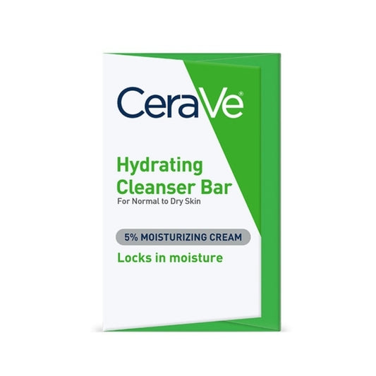 CERAVE Hydrating Cleansing Bar |For Normal to Dry Skin, Locks with moisture- 128 g.