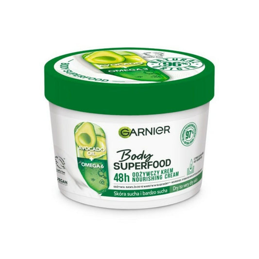 GARNIER Body Superfood Avocado & Omega 6 380ml - for Dry Skin - Fast Absorption - Made in Germany