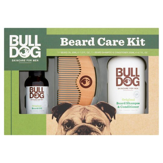 BULLDOG Skincare Ultimate Beard Care Kit Contain Original Beard Shampoo ,Original Beard Oil & Conditioner and Original Beard Balm