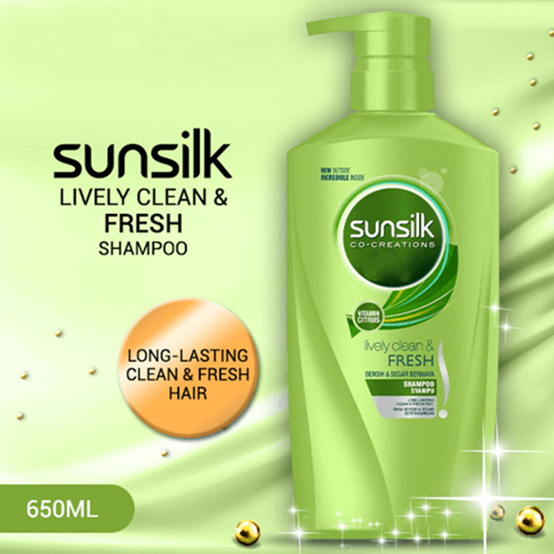 SUNSILK CO-CREATIONS Lively Clean & Fresh Shampoo - 650 ml