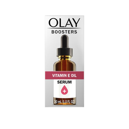 OLAY BOOSTERS Vitamin E Oil Serum, Nourishing Hydration Booster, Fragrance-Free - 30 ml