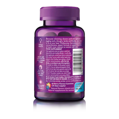 VITABIOTICS Wellwoman MultiVitamin Berry Flavoured 60 Gummies - 20 Days Supply